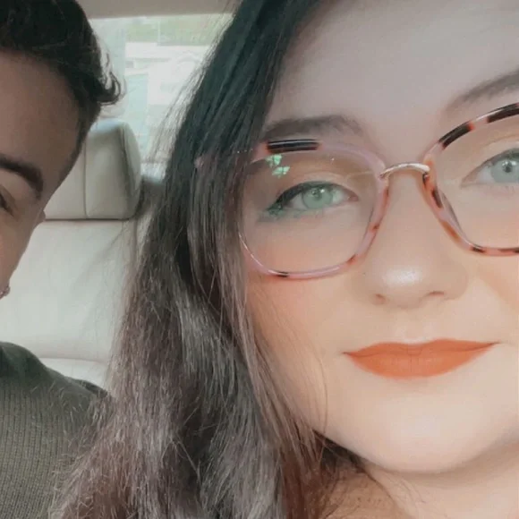 Pink blush rose leopard cat eye plastic eyeglasses frames brown new - Picture 7 of 14